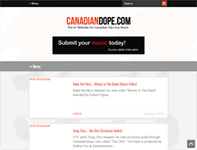 Tablet Screenshot of canadiandope.com